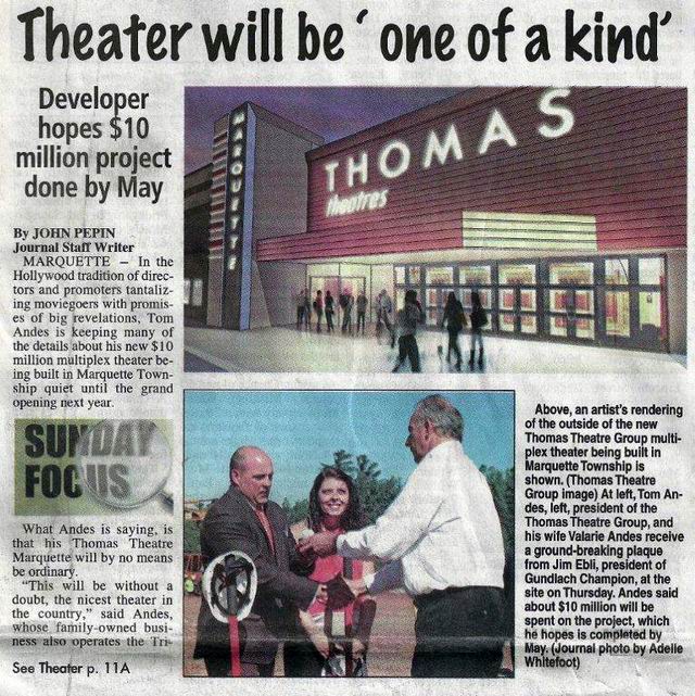 Thomas Theaters - Article From Paul (newer photo)